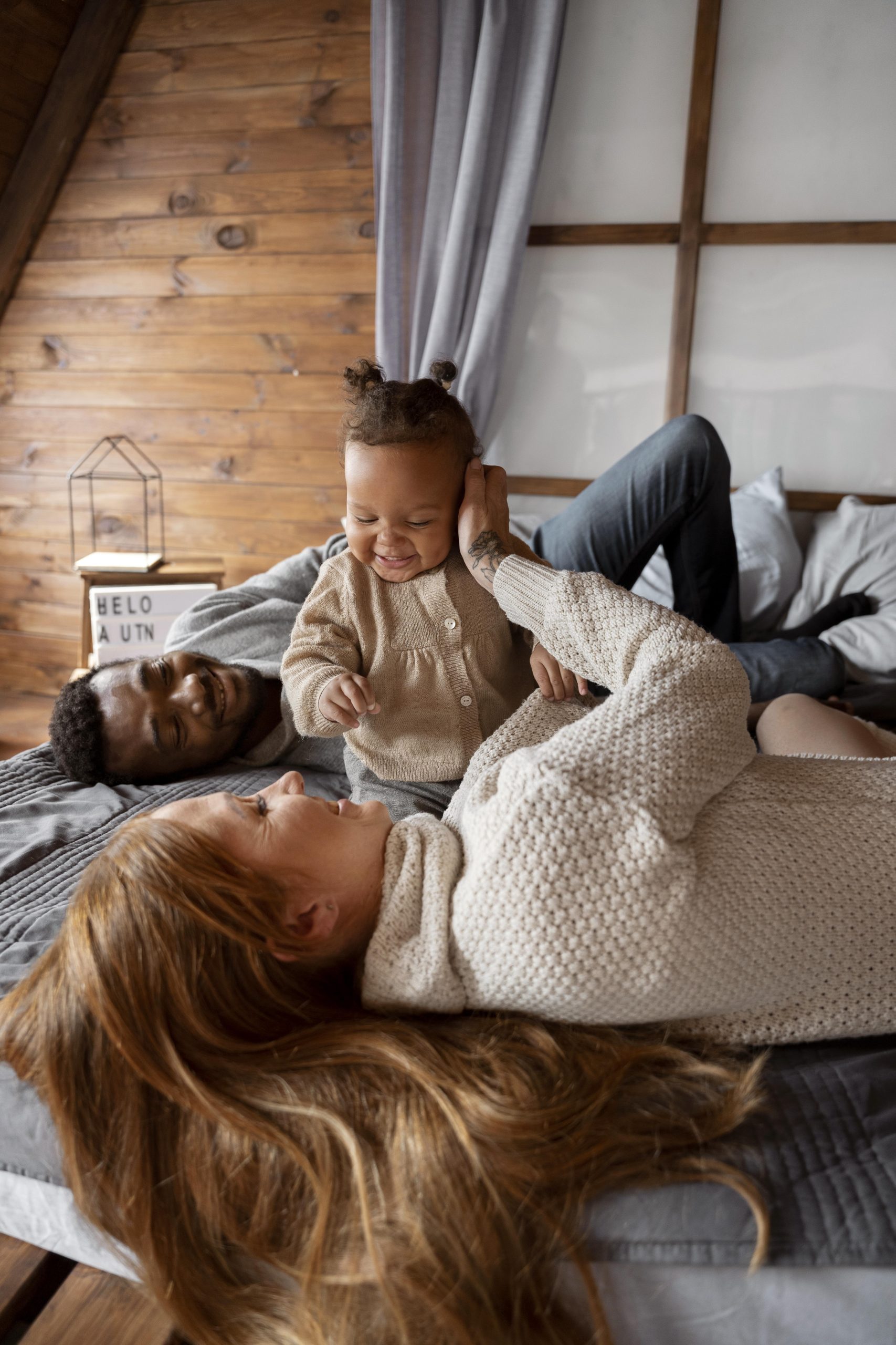 A family relaxing